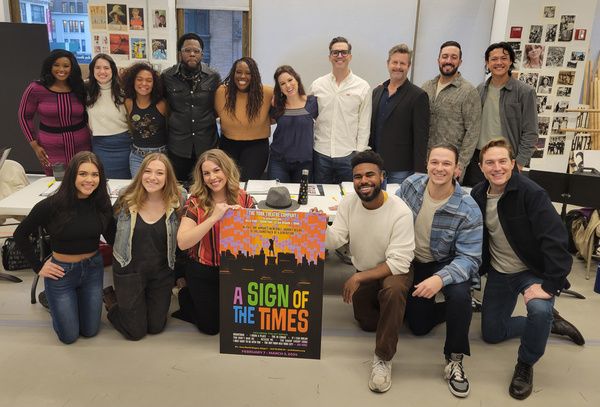 Photo: Rehearsals Begin for A SIGN OF THE TIMES at New World Stages  Image