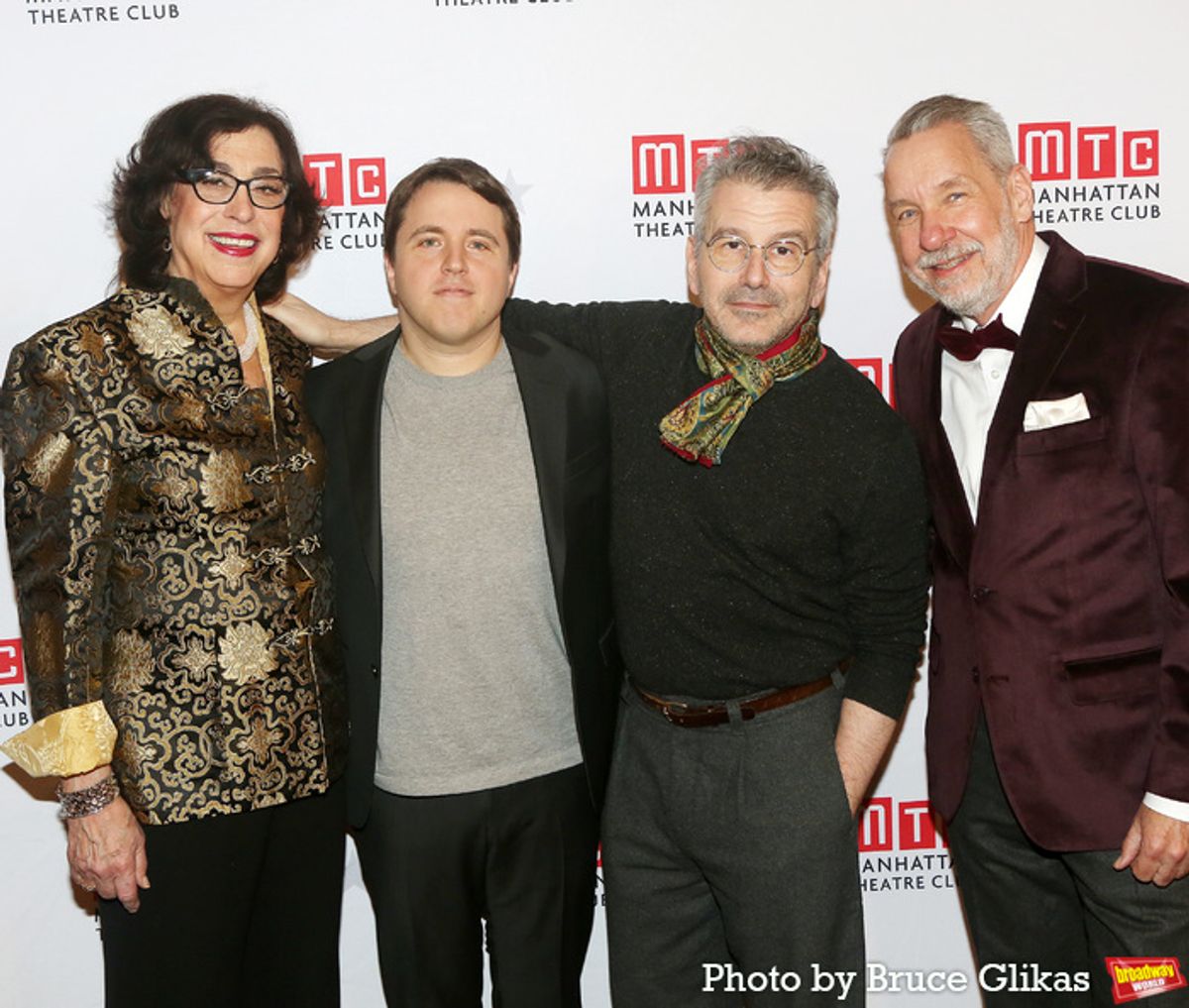 Manhattan Theatre Club Artistic Director Lynne Meadow, Playwright Josh Harmon, Director David Cromer and Manhattan Theatre Club Executive Director Chris Jennings at 