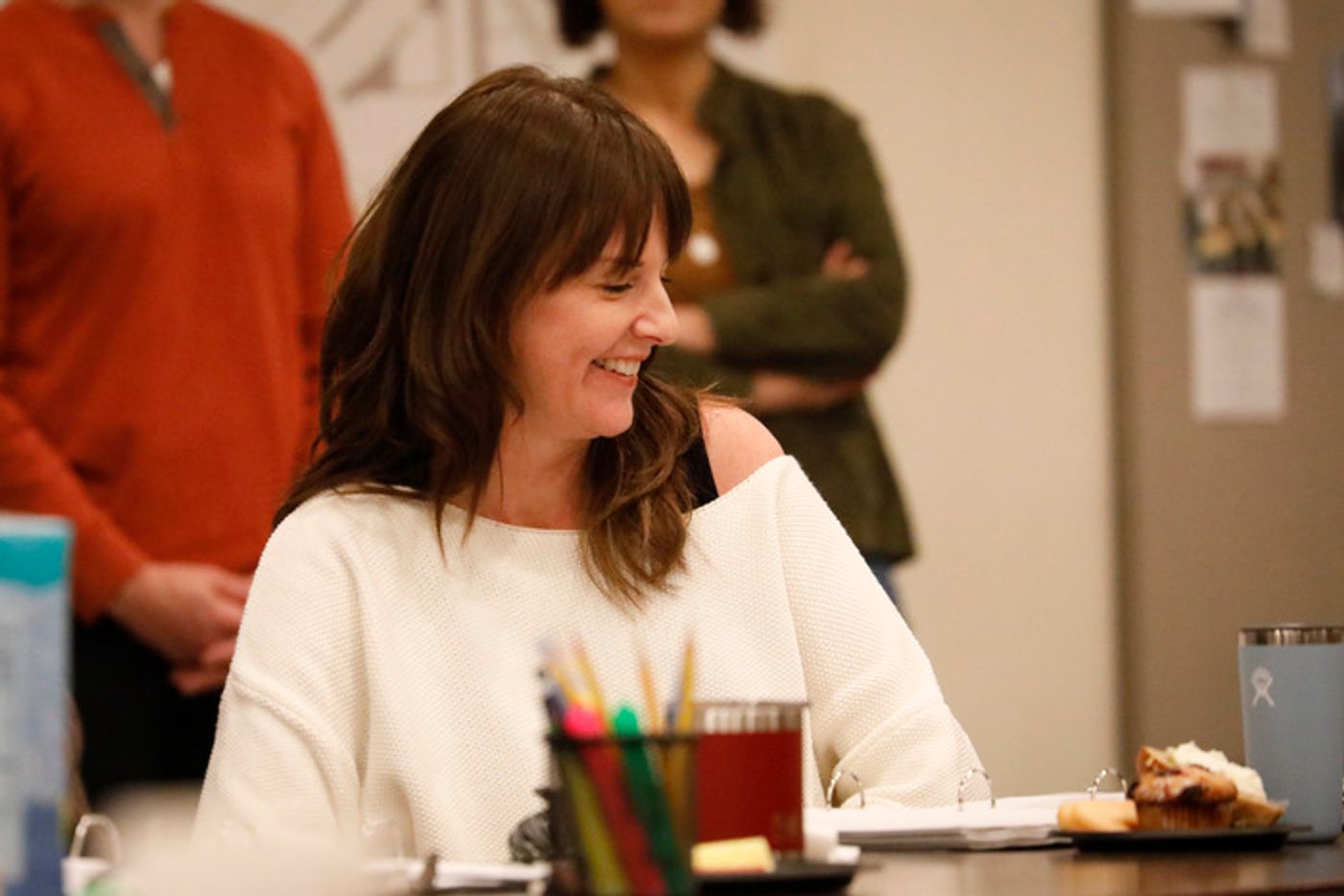 Photos: See John Behlmann, Saffron Burrows & More in Rehearsals for CORRUPTION at Lincoln Center Theater  Image