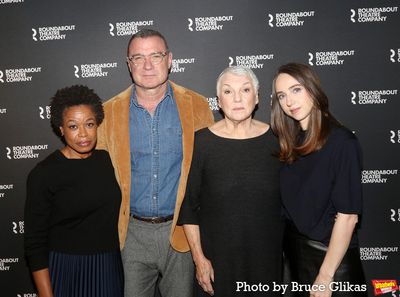 Quincy Tyler Bernstine, Liev Schreiber, Tyne Daly and Zoe Kazan Photo