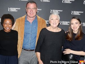 Quincy Tyler Bernstine, Liev Schreiber, Tyne Daly and Zoe Kazan Photo