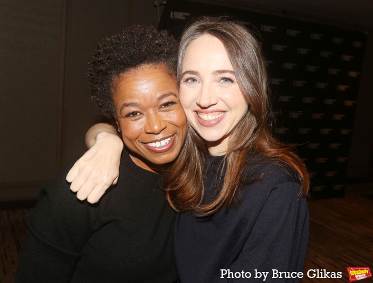 Quincy Tyler Bernstine and Zoe Kazan at 