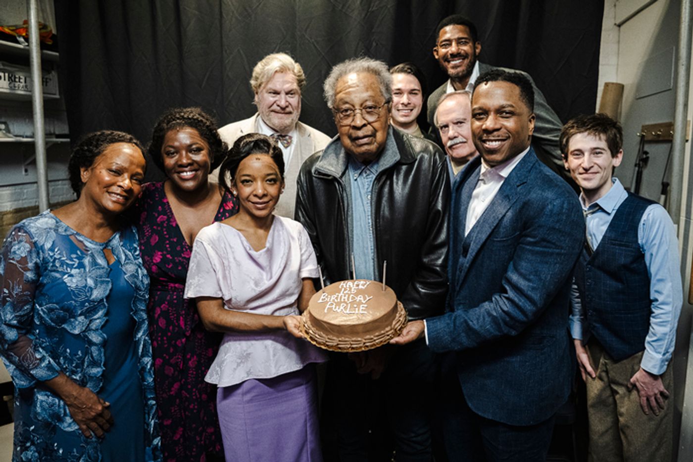 Photos: Dr. Clarence B. Jones Visits PURLIE VICTORIOUS  Image