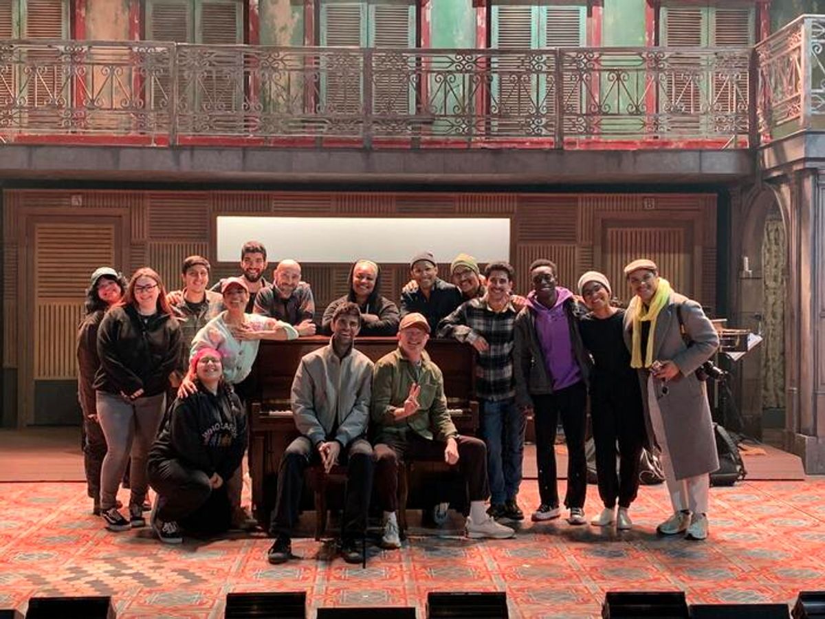 Jesse Tyler Ferguson with the cast of Buena Vista Social Club at 