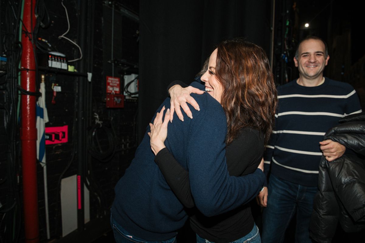 David Hyde Pierce, Leslie Rodriguez Kritzer at 