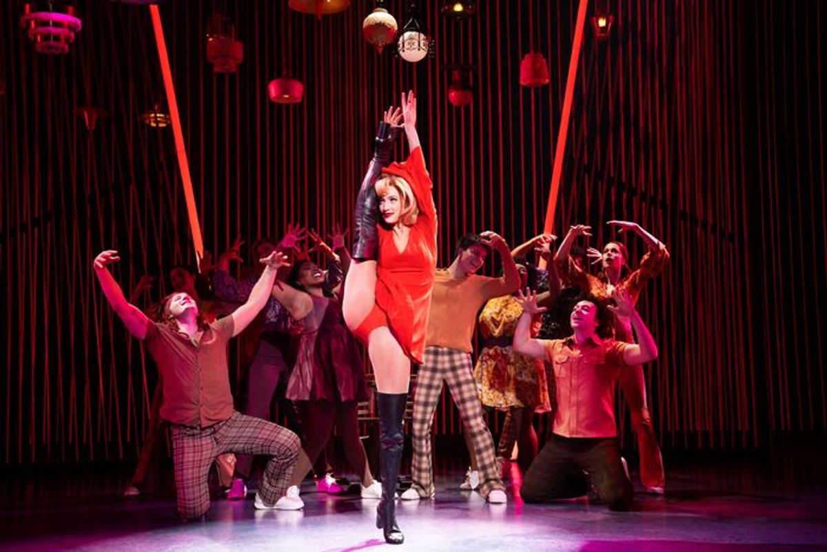 Amber Ardolino and the cast at 