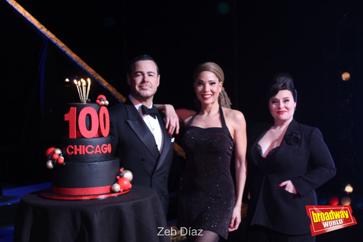 Ivan Labanda, Ela Ruíz e Inma Cuevas de CHICAGO Madrid at 