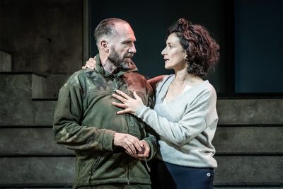 Ralph Fiennes and Indira Varma Photo