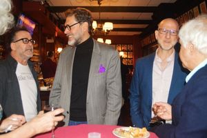 Ron Fassler, David Staller, Douglas Cohen, and Peter Filichia Photo