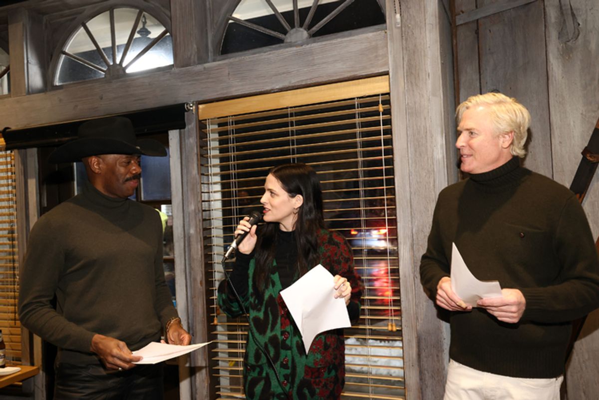 Colman Domingo, Riley Keough and Jeffrey Sharp at 