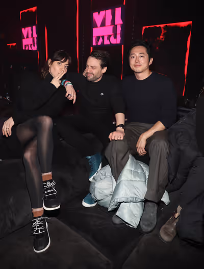 Aubrey Plaza, Kieran Culkin, and Steven Yeun Photo