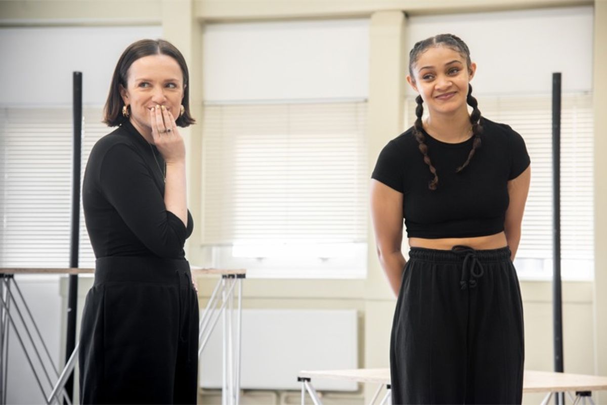 Eleanor Henderson and Olivia Pentelow at 