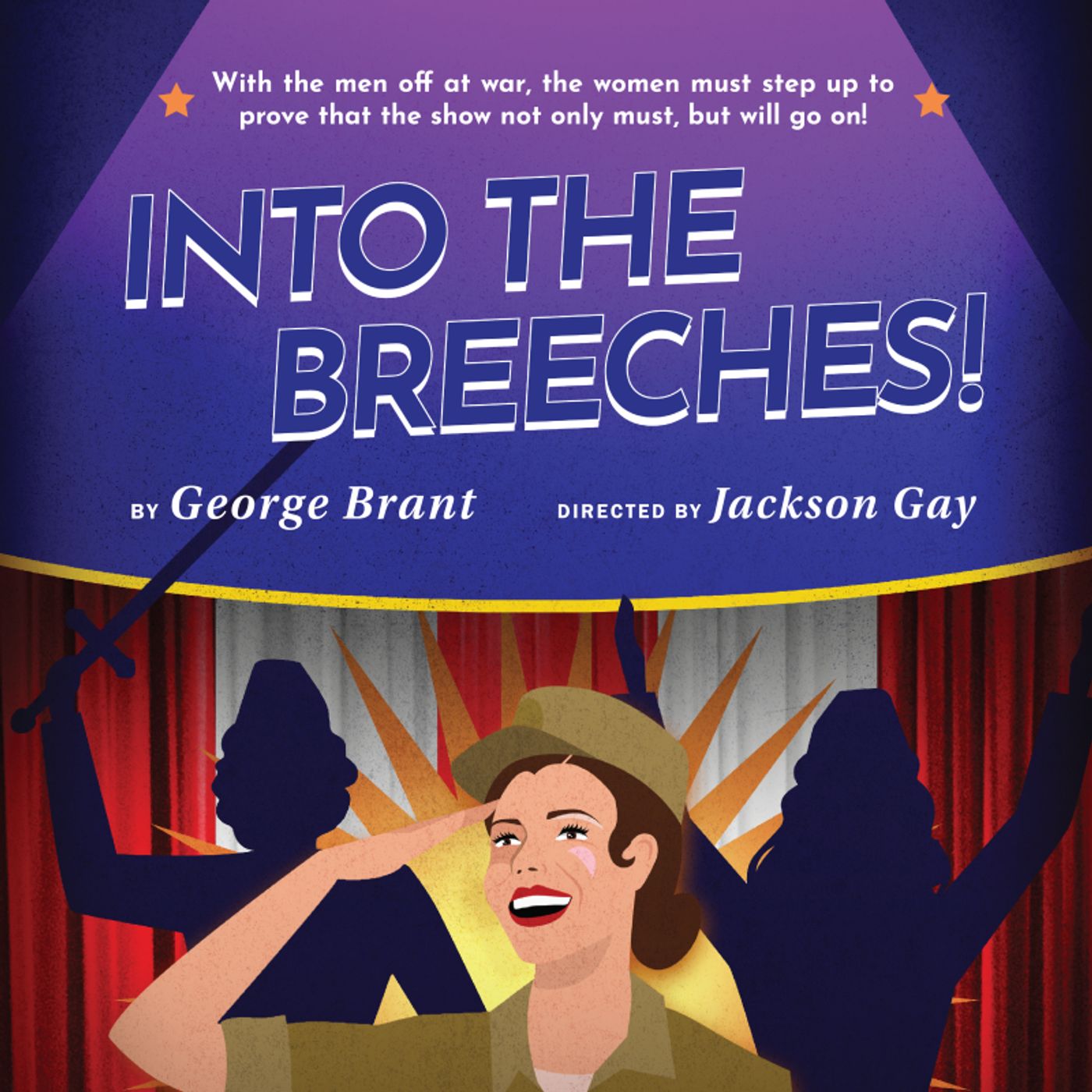 Cast Set for INTO THE BREECHES at Gulfshore Playhouse  Image