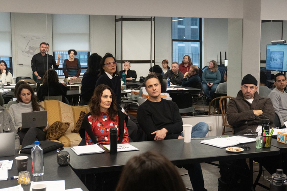 Myah Shein (far left) with Annie Parisse, Patricia Black, Dominic Fumusa and Antonio Magro at 