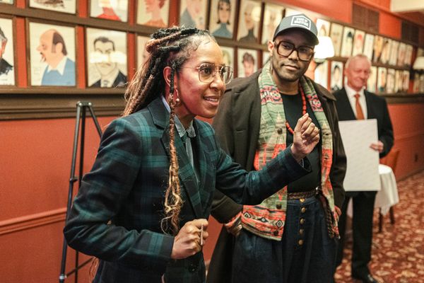 Sade Lythcott and Jonathan McCrory of National Black Theatre Photo