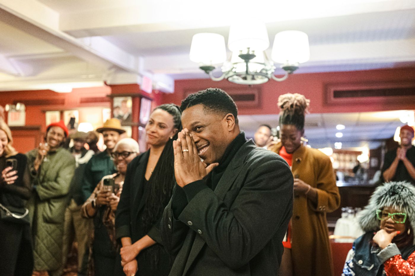 Photos: Leslie Odom, Jr. Honored With Sardi's Portrait Photos: Leslie Odom, Jr. Honored With Sardi's Portrait Image
