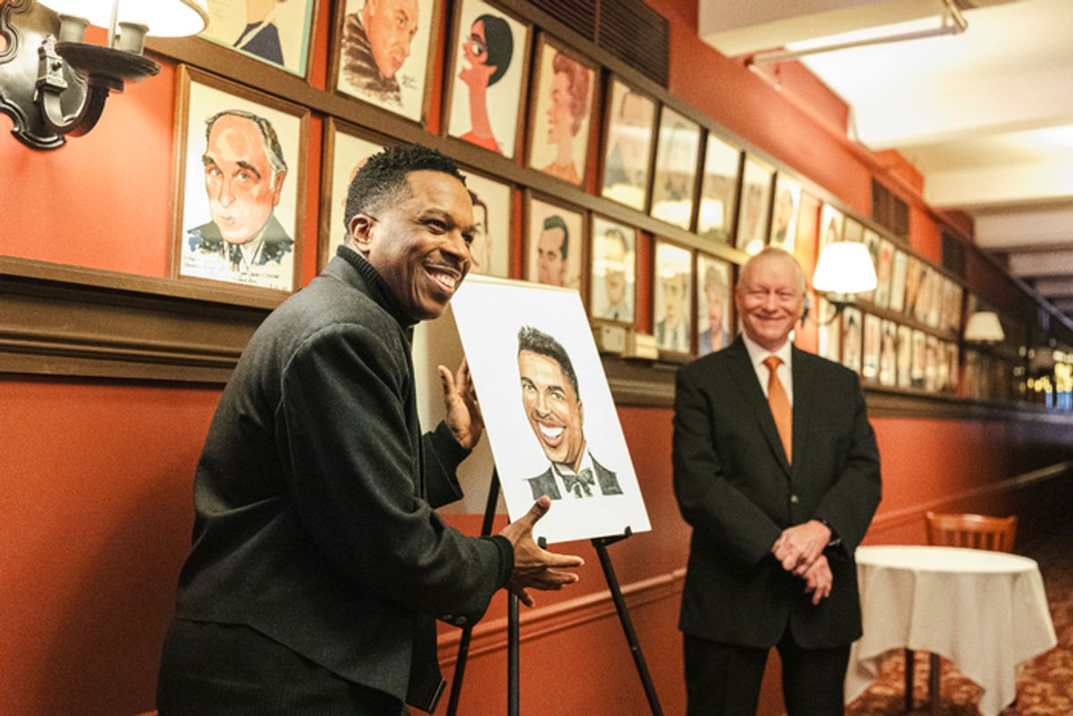 Leslie Odom, Jr. and Max Klimavicius at 