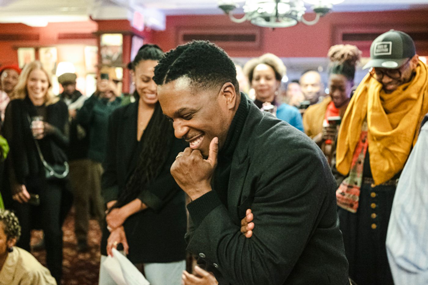 Photos: Leslie Odom, Jr. Honored With Sardi's Portrait Photos: Leslie Odom, Jr. Honored With Sardi's Portrait Image