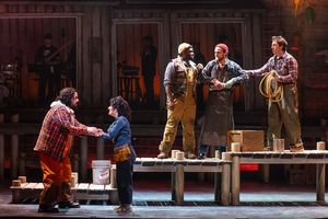 Jordan Friend and Gianna Yanelli with Domo D’dante, Michael James, and Jake Swain @ BroadwayWorld Jordan Friend and Gianna Yanelli with Domo D’dante, Michael James, and Jake Swain Photo