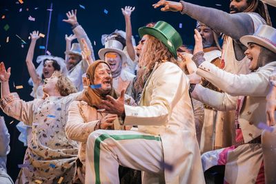 Jonathan Bennett and the cast of SPAMALOT Photo