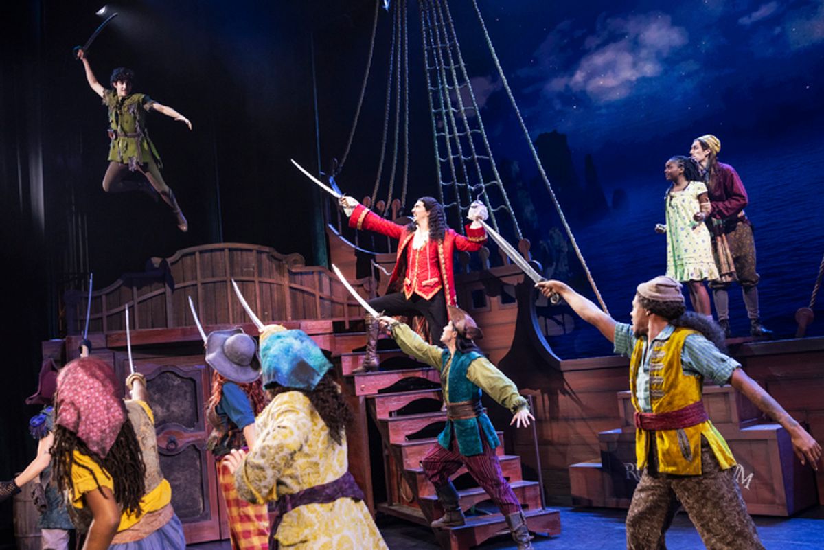 Nolan Almeida, Cody Garcia, Hawa Kamara and the cast of
Peter Pan at 