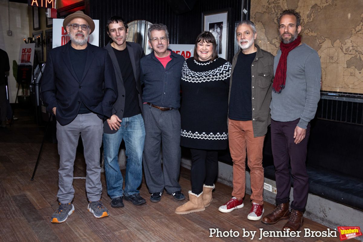 David Yazbek, Itamar Moses, David Cromer, Kate Navin, Erik Della Penna, Dean Sharenow at 