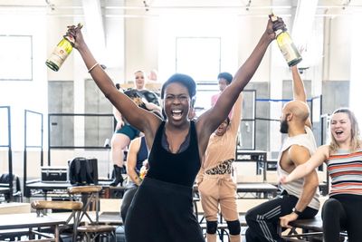 Gloria Onitiri and the West End Cast of Hadestown Photo