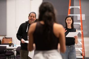 Eddie Torres, Leslie Sophia Pérez and Charín Álvarez  Photo
