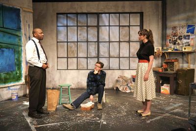 Malcolm Barrett, James Urbaniak, and Evangeline Edwards Photo