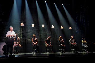 Brandon Uranowitz and cast Photo
