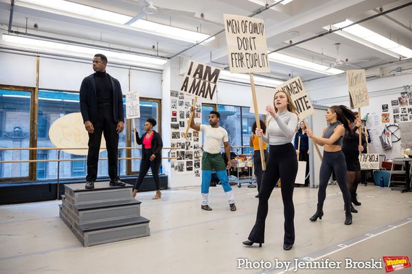 Akron Lanier Watson and the cast of A SIGN OF THE TIMES Photo