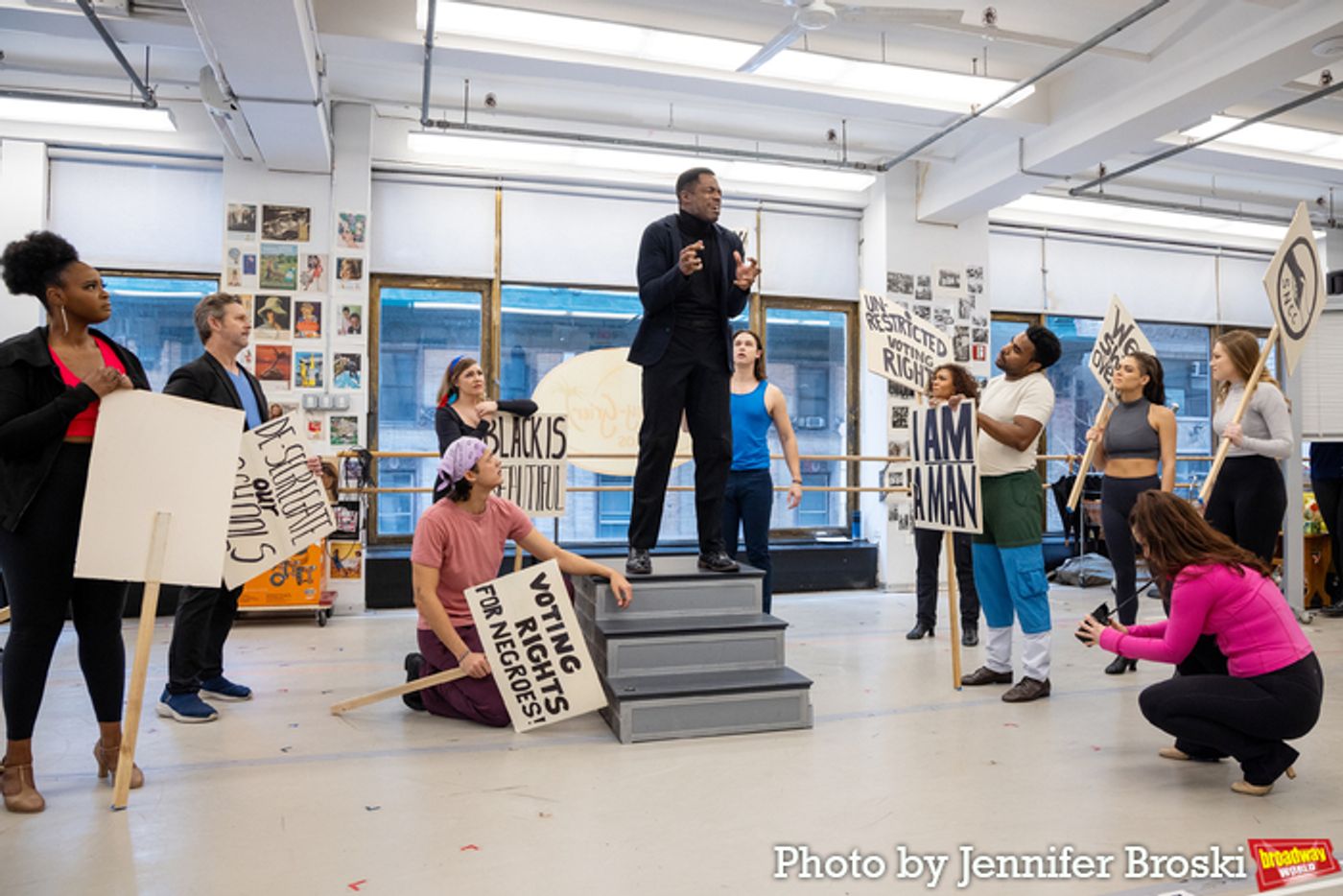 Photos: Go Inside Rehearsals for 60s Musical A SIGN OF THE TIMES  Image