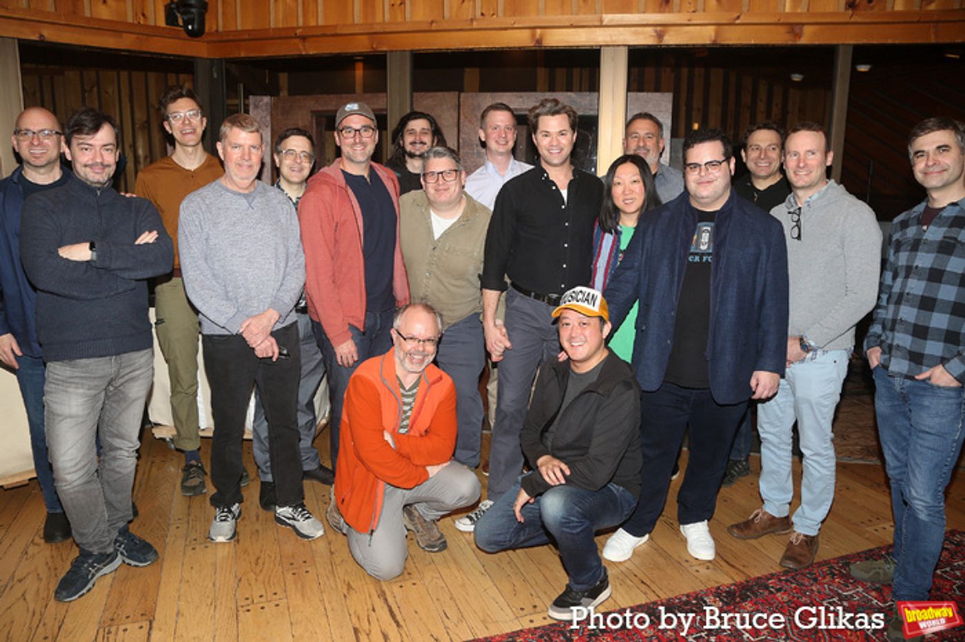 Photos: Andrew Rannells and Josh Gad Record the GUTENBERG! THE MUSICAL! Cast Recording  Image