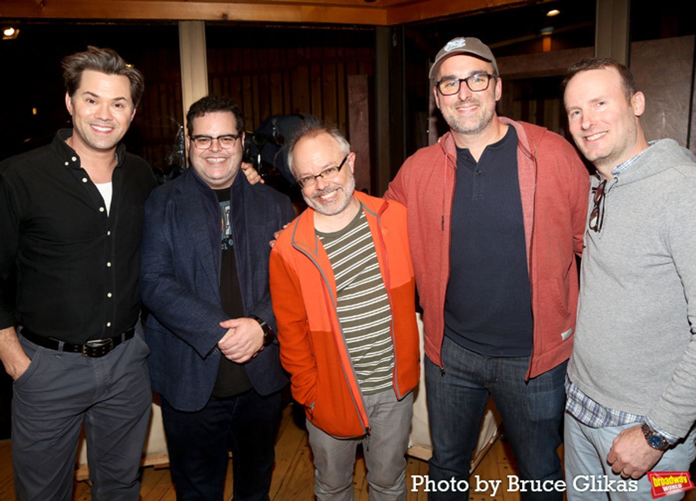 Photos: Andrew Rannells and Josh Gad Record the GUTENBERG! THE MUSICAL! Cast Recording  Image