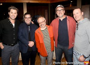 Andrew Rannells, Josh Gad, Composer Scott Brown, Composer Anthony King and Producer Michael Croiter @ BroadwayWorld Andrew Rannells, Josh Gad, Composer Scott Brown, Composer Anthony King and Producer M Photo