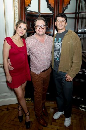 London, UK, Monday, 29th January 2024 Stevie Doc, Alan Carr and Tobias Turley attend the afterparty for the first performance of Stevie Doc and Tobias Turley, winners of ITV’s Mamma Mia! I have a dream, In Mamma Mia at the Novello Theatre. Credit: DavidJensen @ BroadwayWorld London, UK, Monday, 29th January 2024 Stevie Doc, Alan Carr and Tobias Turley attend Photo