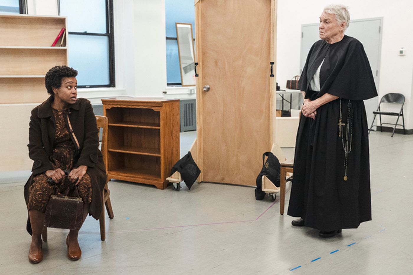 Photos: See Tyne Daly and Liev Schreiber in Rehearsals for DOUBT: A PARABLE on Broadway  Image