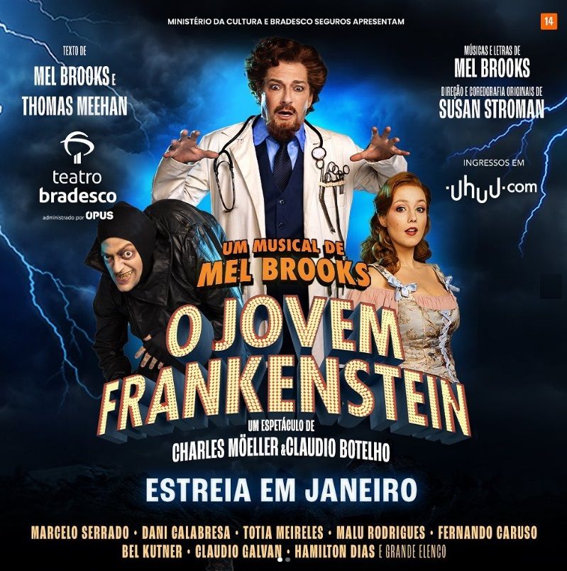 Super Duper: Adapted From Mel Brooks's Cult Movie, Musical O JOVEM FRANKENSTEIN (Young Frankenstein) It's Alive! in Brazil  Image