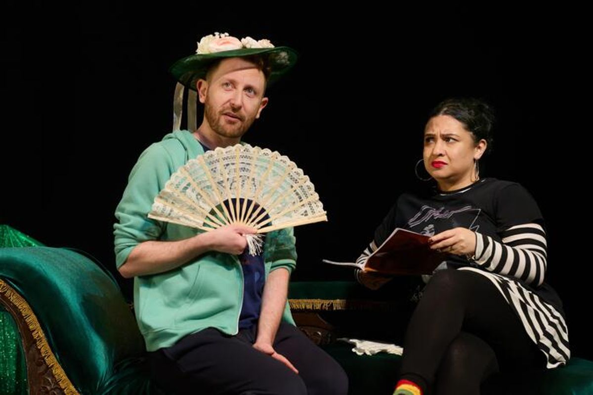 Michael Dylan and Amy Revelle at Photos: First Look at the UK Tour of THE TIME MACHINE - A COMEDY