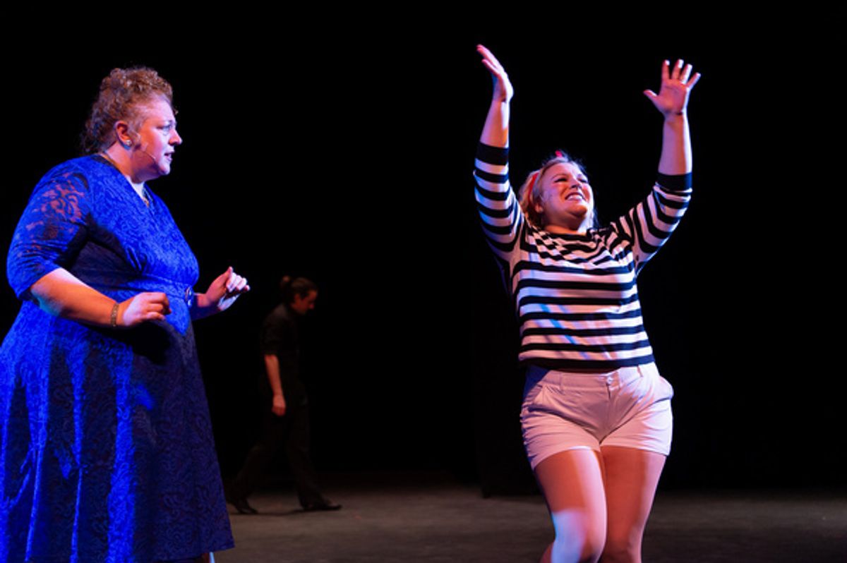 The cast of Kander & Ebb''s CURTAINS at the Milburn Stone Theatre at 