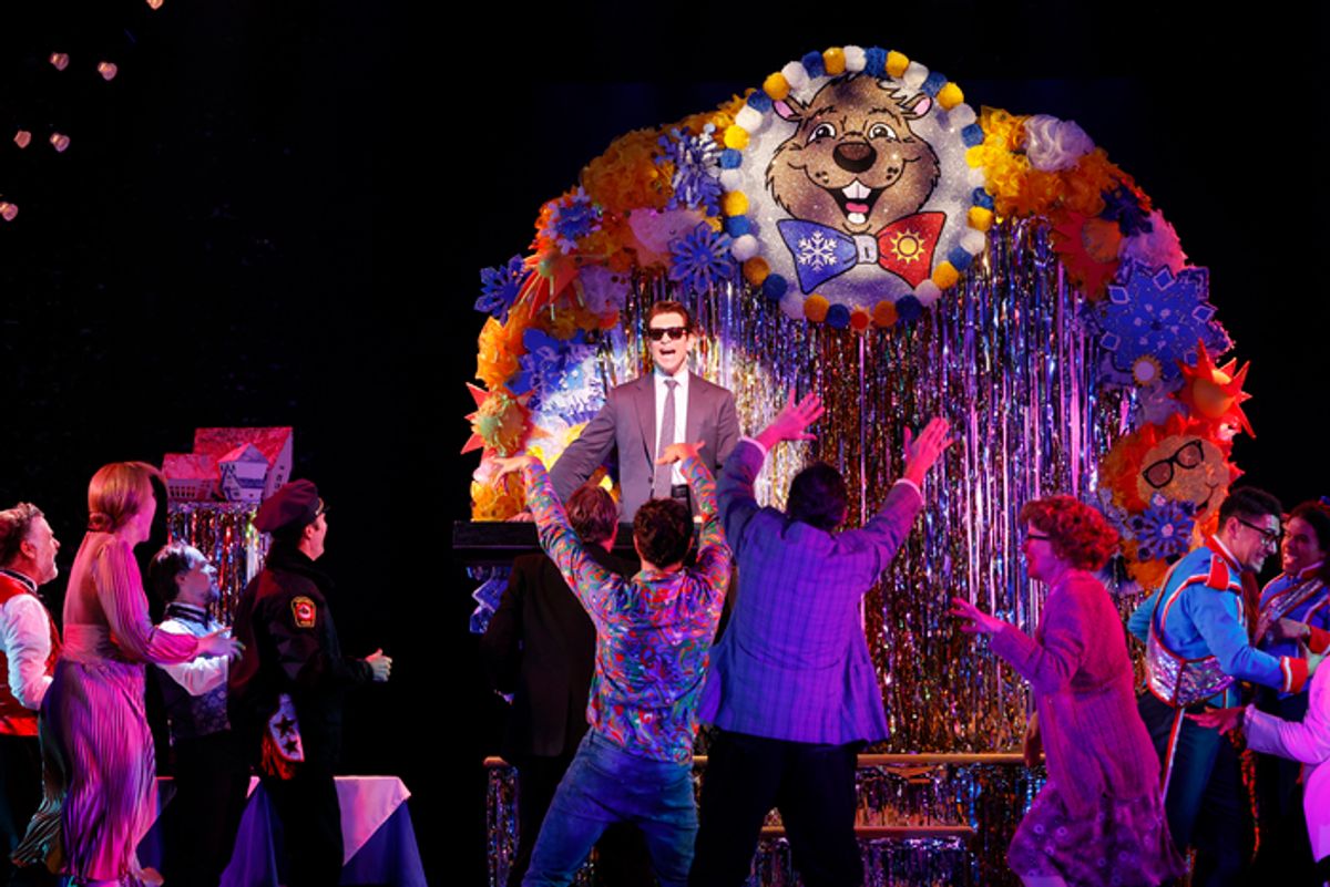 Andy Karl and the Australian company of Groundhog Day at 