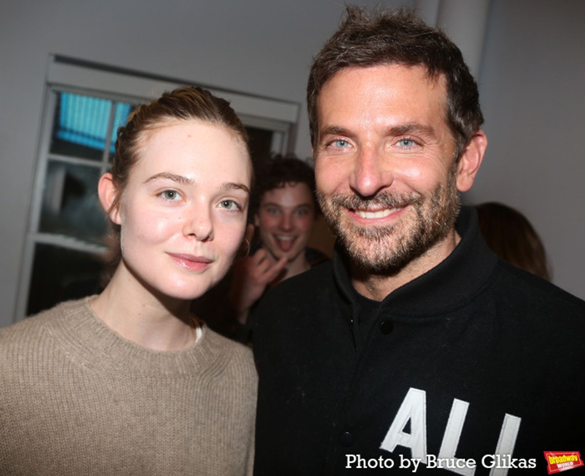 Elle Fanning and Bradley Cooper at 