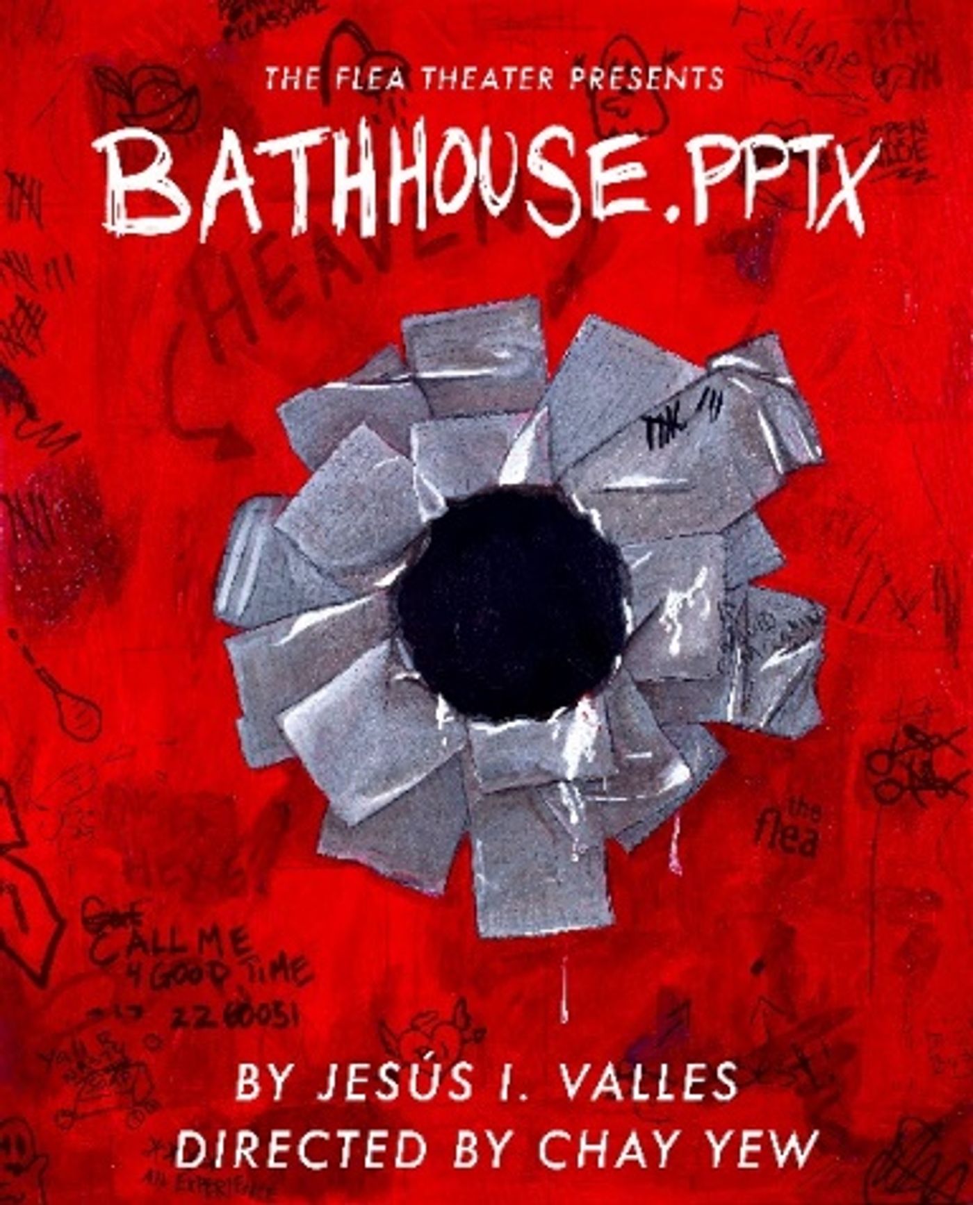 Complete Cast & Design Team Set for BATHHOUSE.PPTX at The Flea  Image