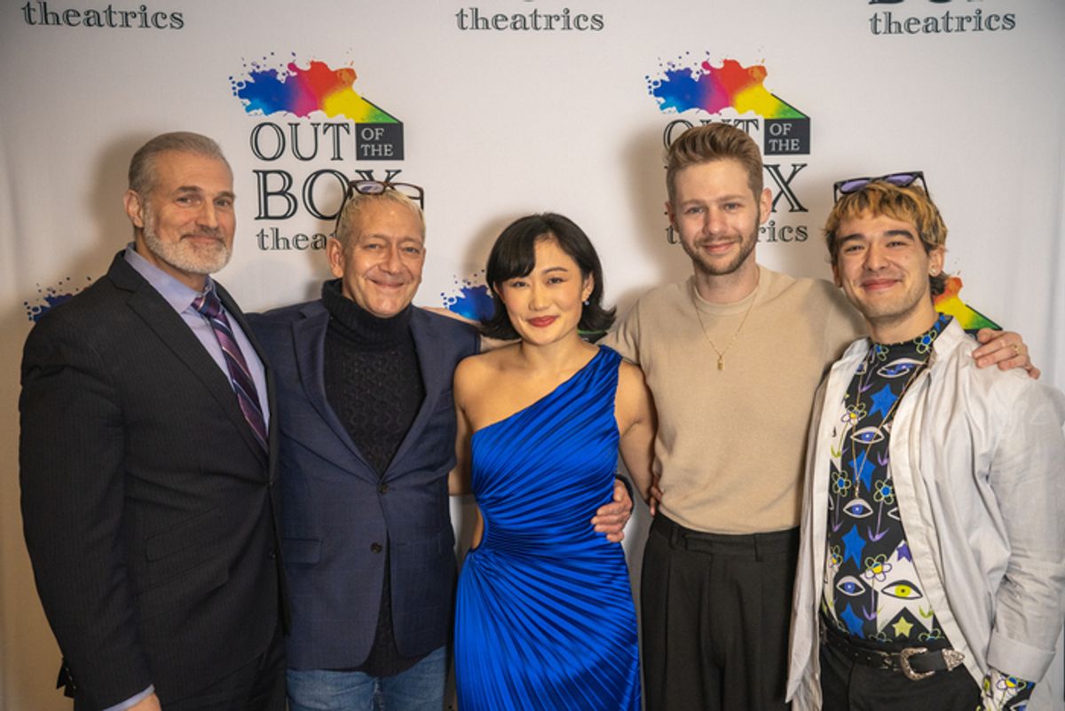 Marc Kudisch, Michael John LaChiusa, Marina Kondo, Adam Rothenberg, and Emilio Ramos at 