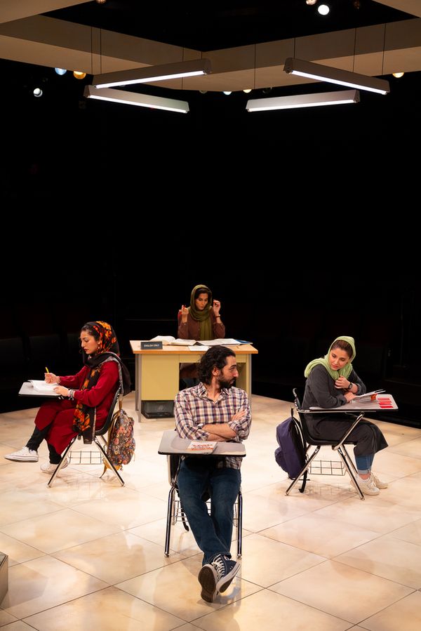 Ari Derambakhsh, Pooya Mohseni, Joe Joseph, and Tara Grammy in The Old Globe’s prod Photo