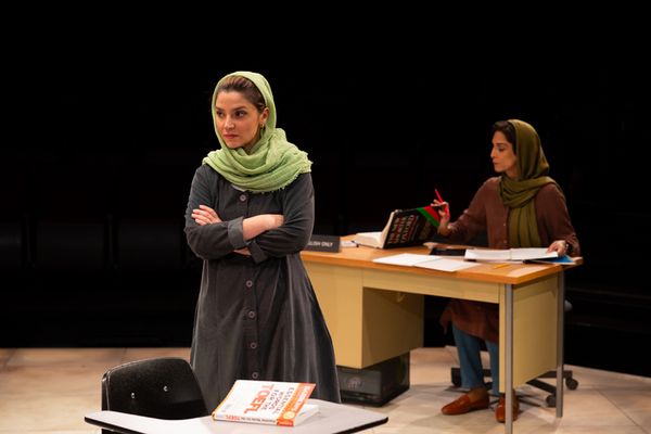 Tara Grammy and Pooya Mohseni in The Old Globe’s production of English Photo