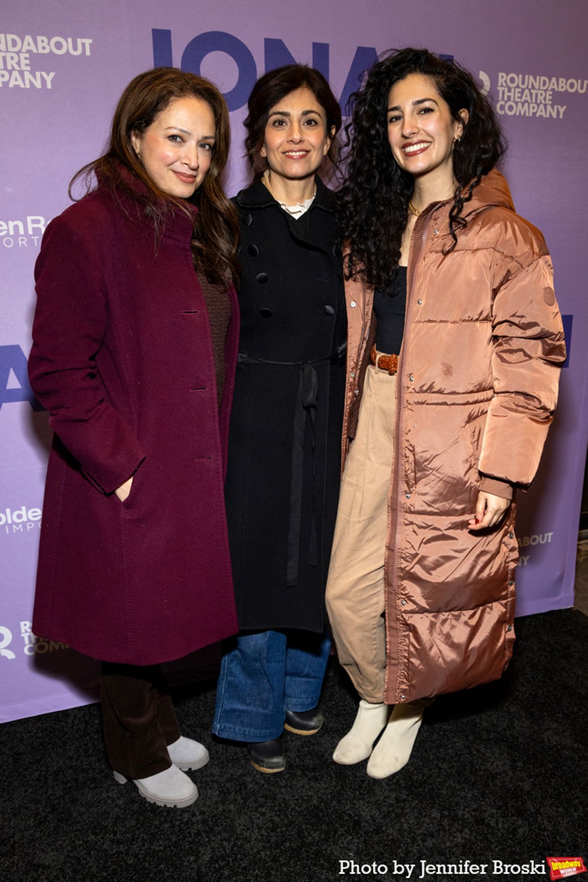 Roxanna Hope Radja, Marjan Neshat, Sanaz Toossi at 