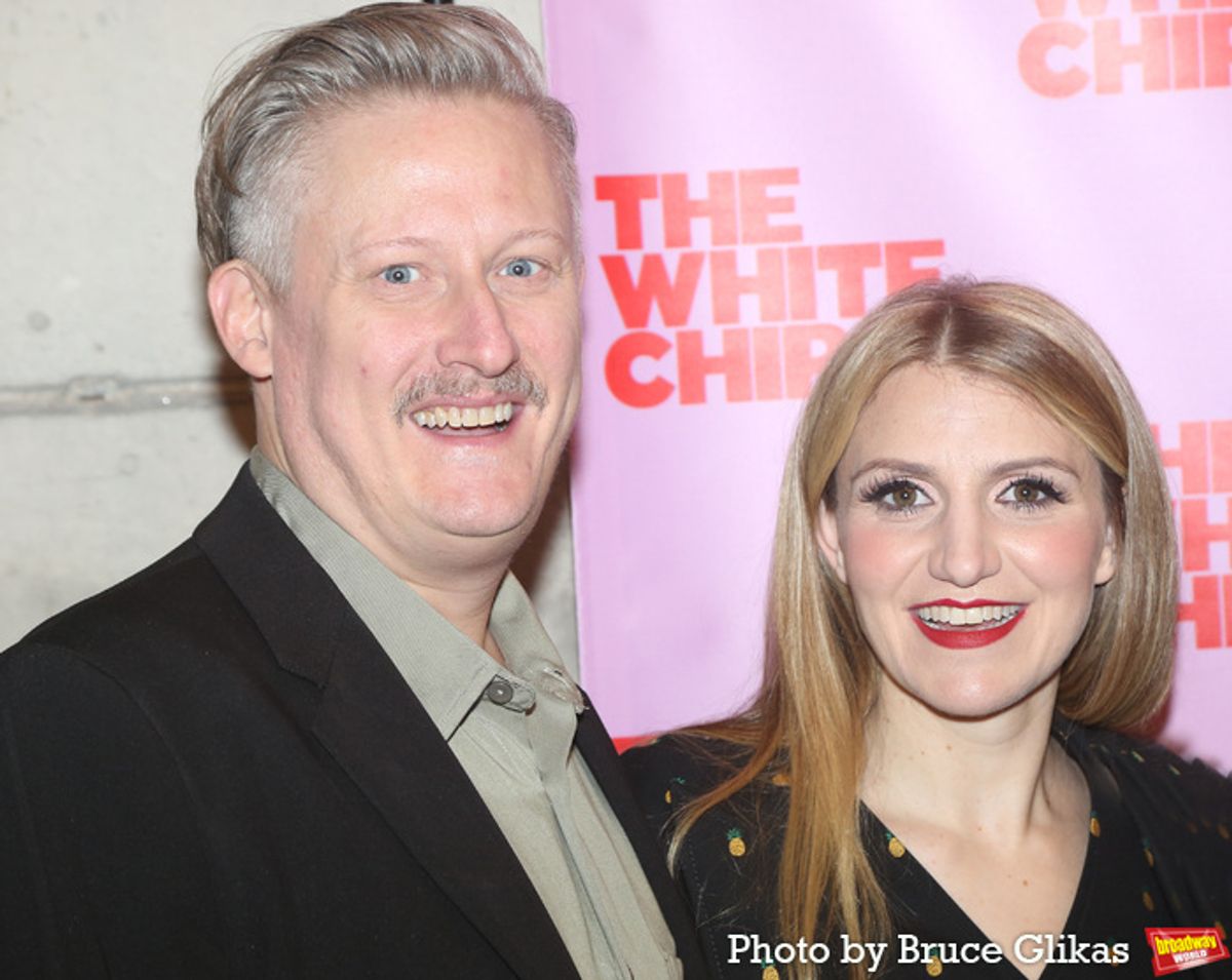 Assistant Director Nathan Peck and Producer Annaleigh Ashford at 