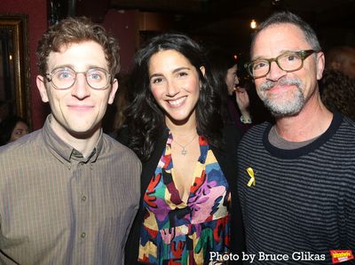 Nathan Salstone, Samantha Massell and Joshua Malina Photo