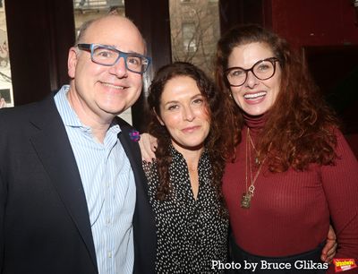 Jon Lipitz, Director/Producer Amanda Lipitz and Debra Messing Photo